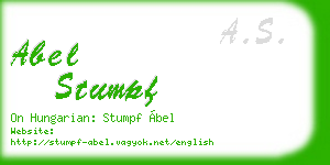 abel stumpf business card